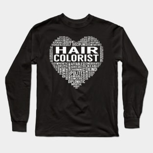 Hair Colorist Heart Long Sleeve T-Shirt